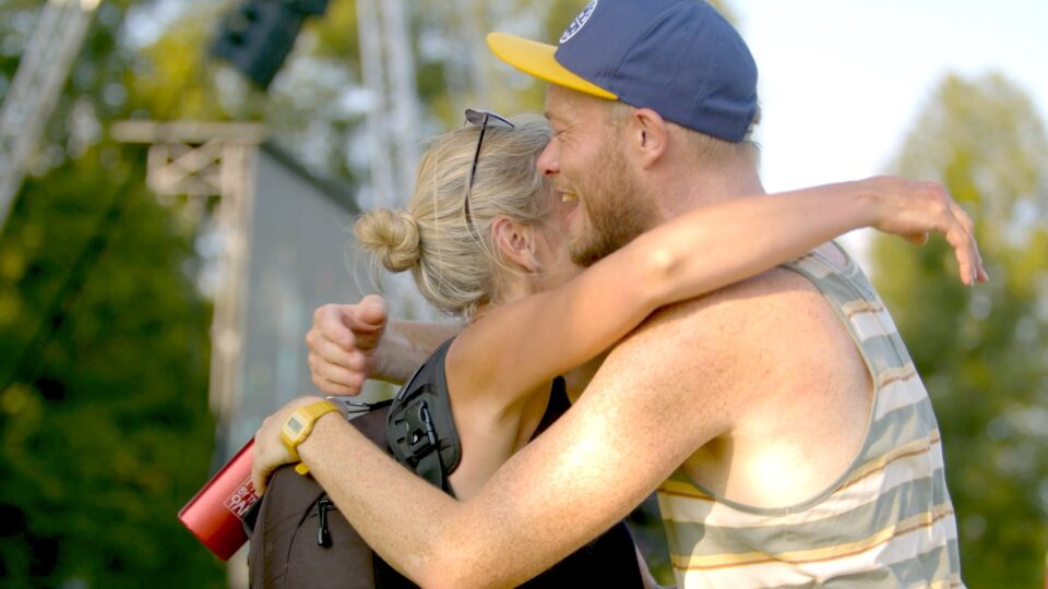 hugging