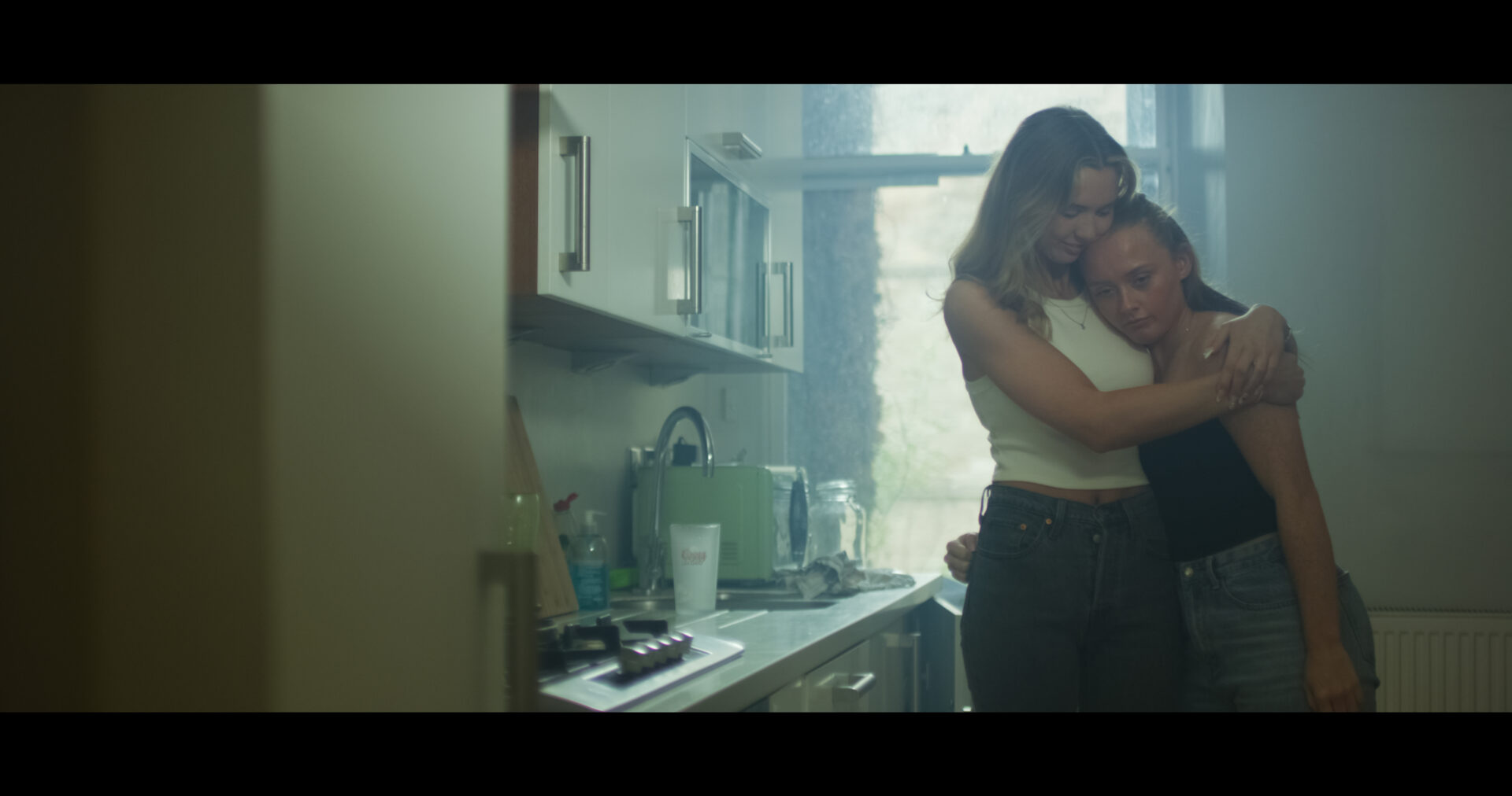 trapped hug